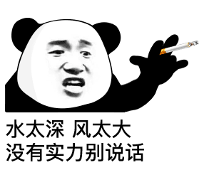 水太深 风太大 没有实力别说话