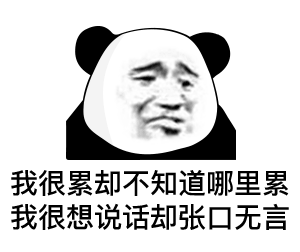 我很累却不知道哪里累 我很想说话却张口无言
