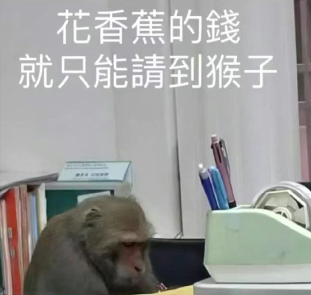 花香蕉的钱 就只能请到猴子
