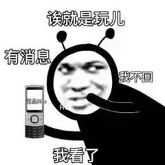 诶就是玩儿 有消息 我不回 我看了