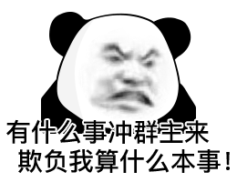 有什么事冲群主来 欺负我算什么本事