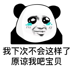 我下次不会这样了 原谅我吧宝贝