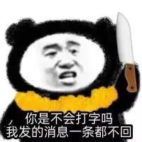 你是不会打字吗 我发的消息一条都不回