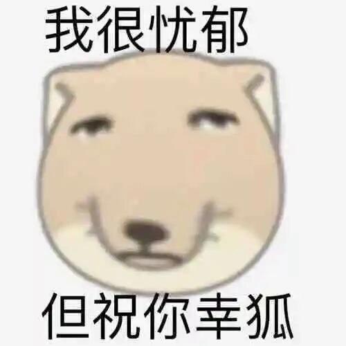 我很忧郁 但祝你幸狐