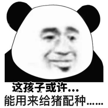 这孩子或许...能用来给猪配种......