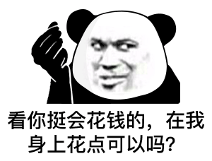 看你挺会花钱的，在我身上花点可以吗？
