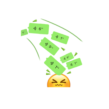 很多消息砸过来