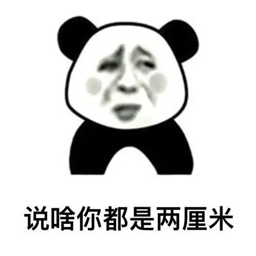 说啥你都是两厘米
