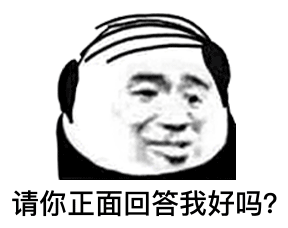 请你正面回答我好吗？