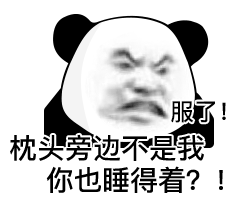 服了！枕头旁边不是我 你也睡得着？！