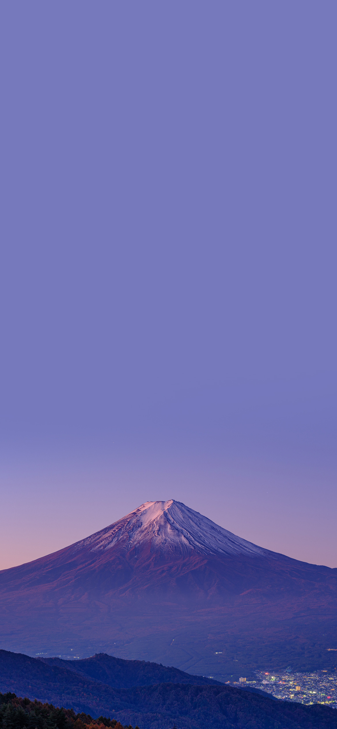 富士山景深风景手机壁纸