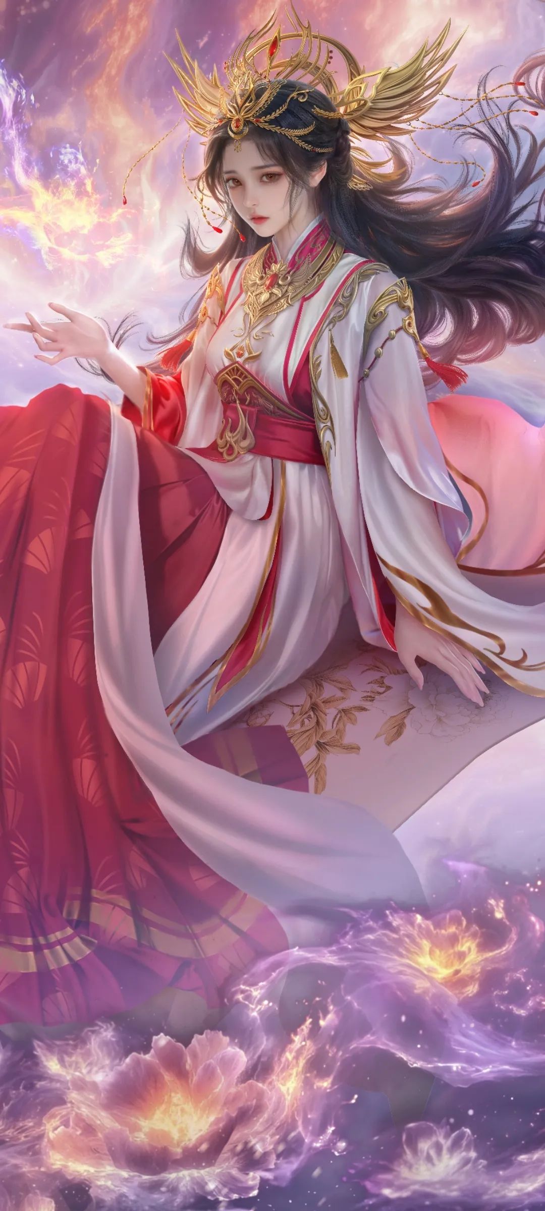 完美世界火灵儿全面屏手机壁纸