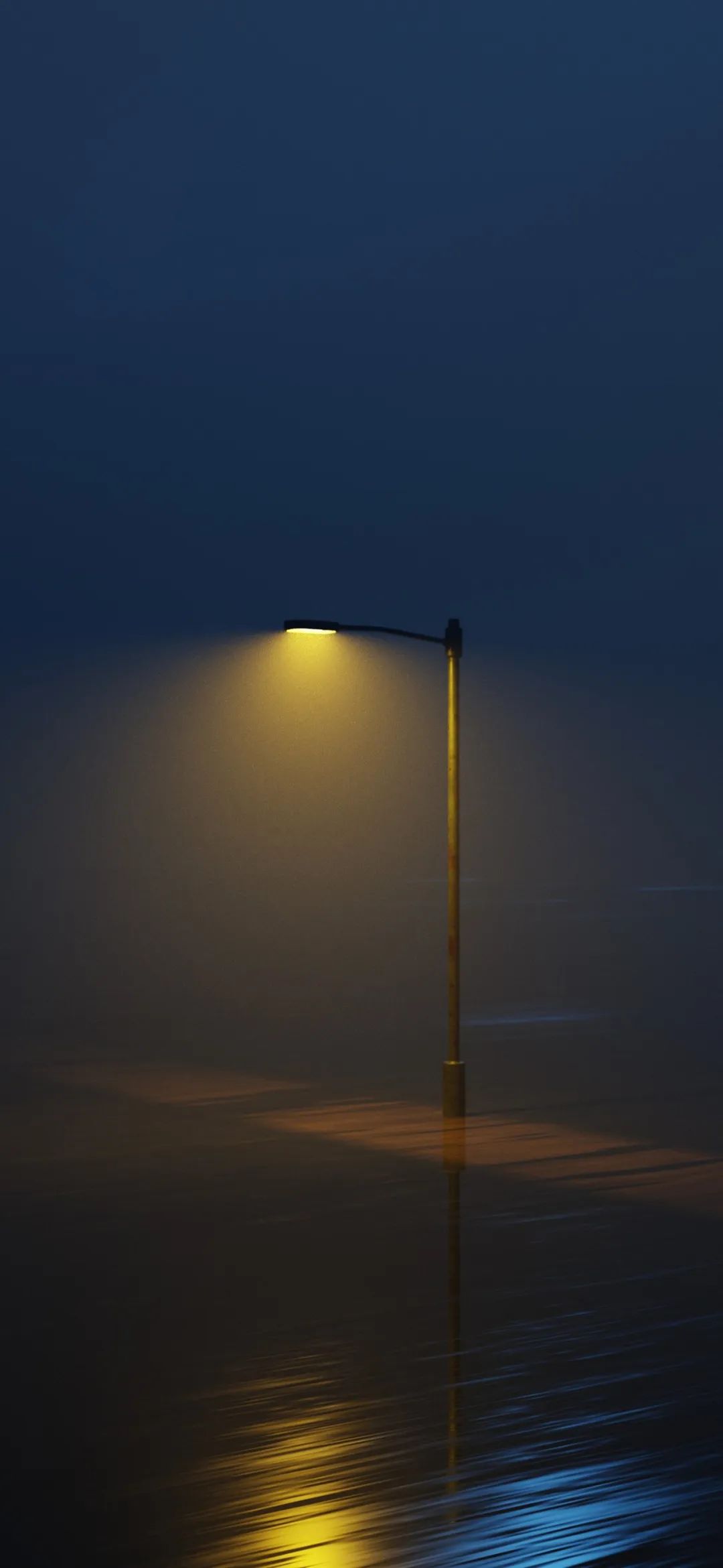 夜晚唯美路灯手机壁纸