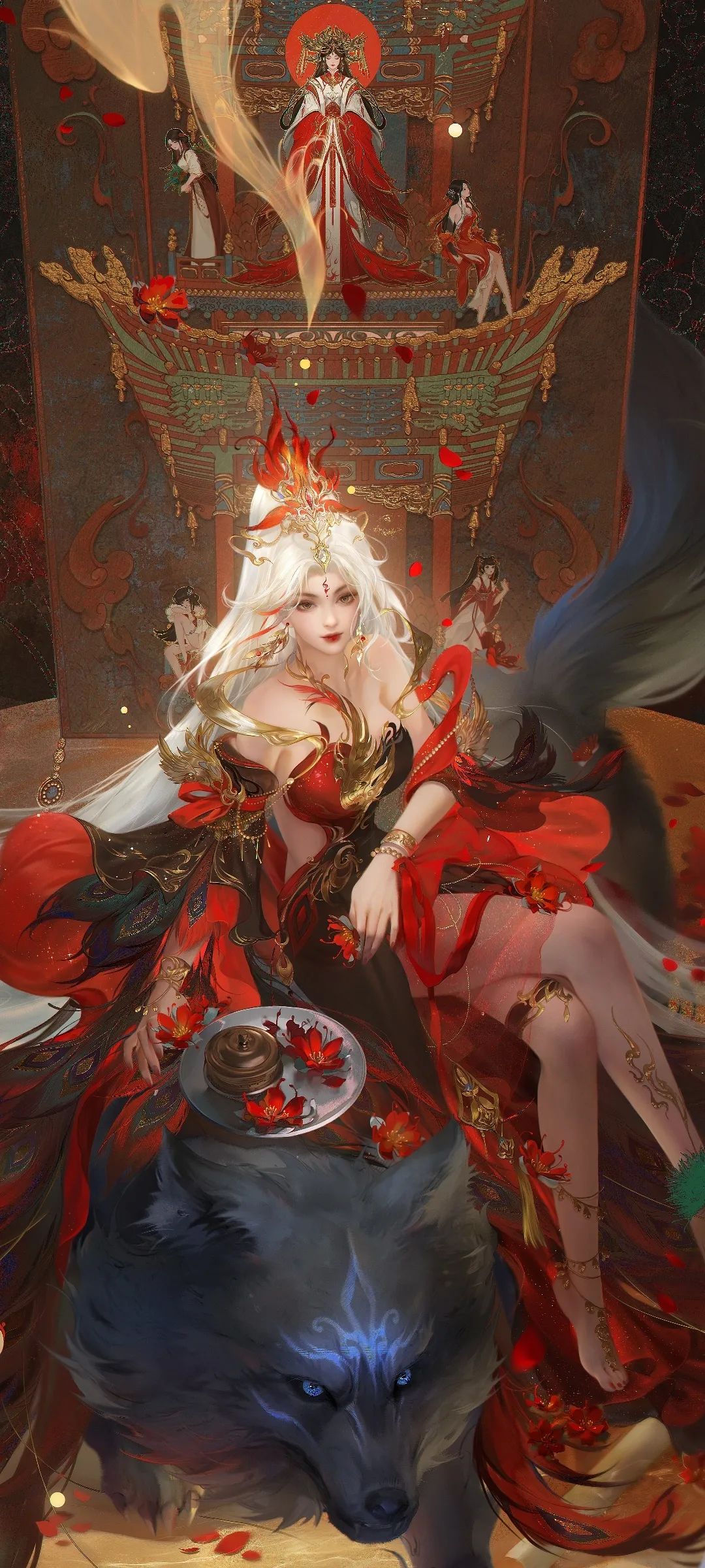 完美世界火灵儿全面屏手机壁纸