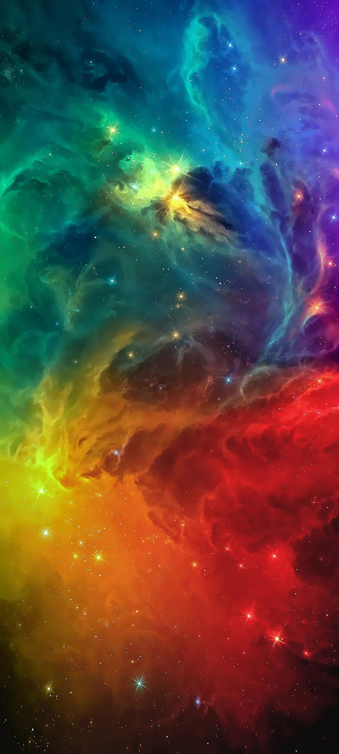 五彩斑斓的星空手机壁纸