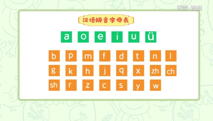 aoe拼音字母表