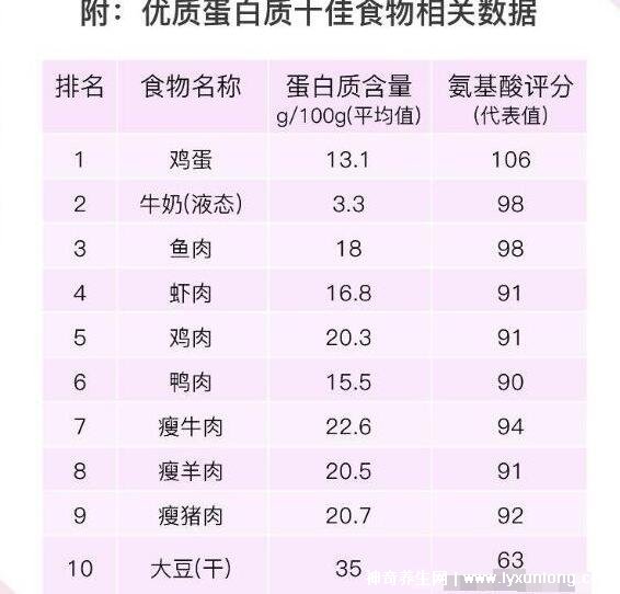 十大高蛋白食物排行榜