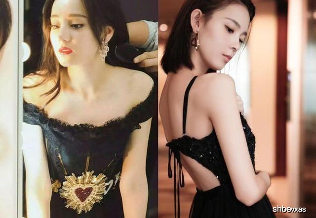 迪丽热巴黑衣显深度气质，陈瑶同色调礼服也不错
