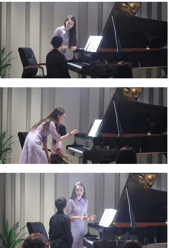 郎朗妻子陪婆婆现身,白t牛仔秀芭比曲线,比婆婆豹纹粉衣还抢镜