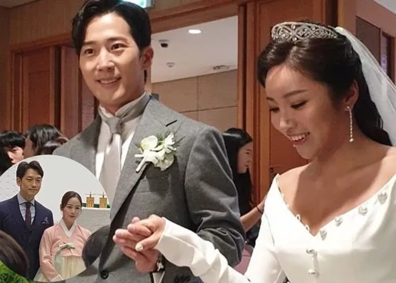 金泰希产后与老公Rain首合体，出席弟弟李莞婚礼，弟媳颜值超高 