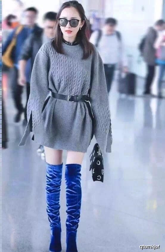 毛衣外套时尚达人们都能搭配的如此清新优雅