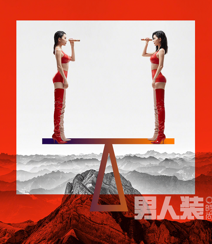 27岁by2姐妹登上《男人装》,造型百变,网友:鼻血止不住了
